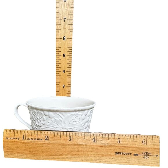 Mikasa English Countryside White DP900 Tea Cup & Saucer Set Of 6 Vintage NOS - Picture 9 of 9